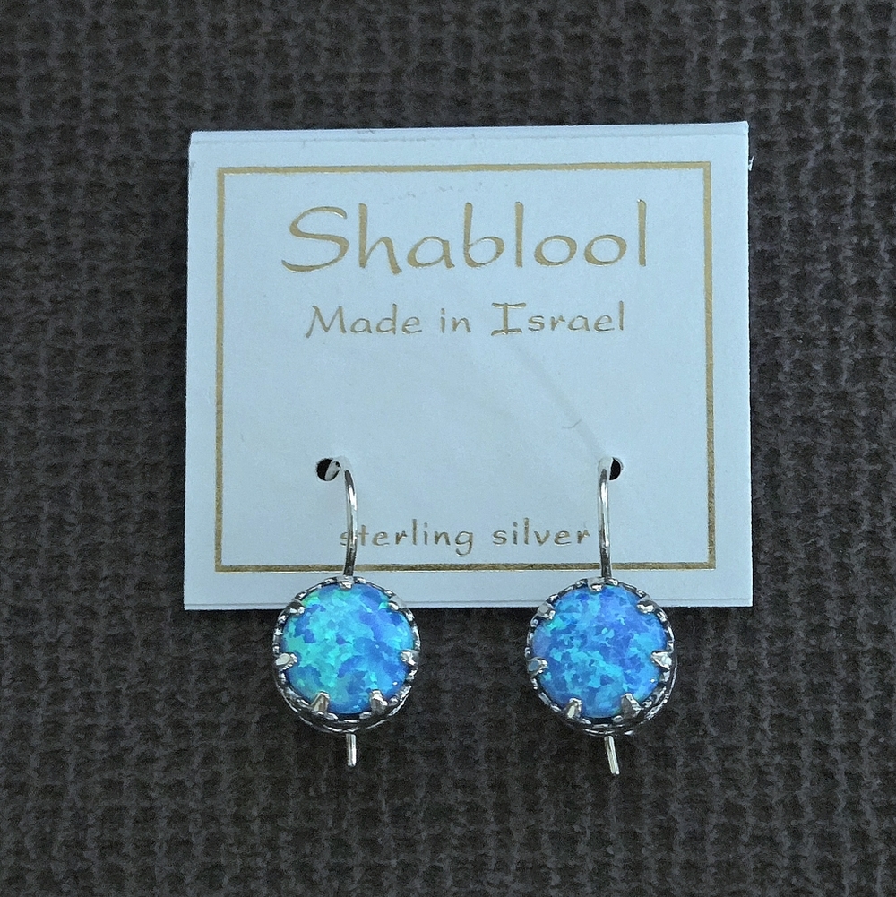 Shablool Blue💙 Kyocera Opal Earrings - NWT